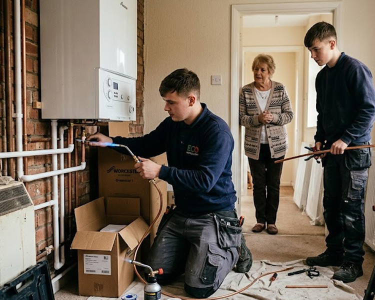 First Time Central Heating Installation